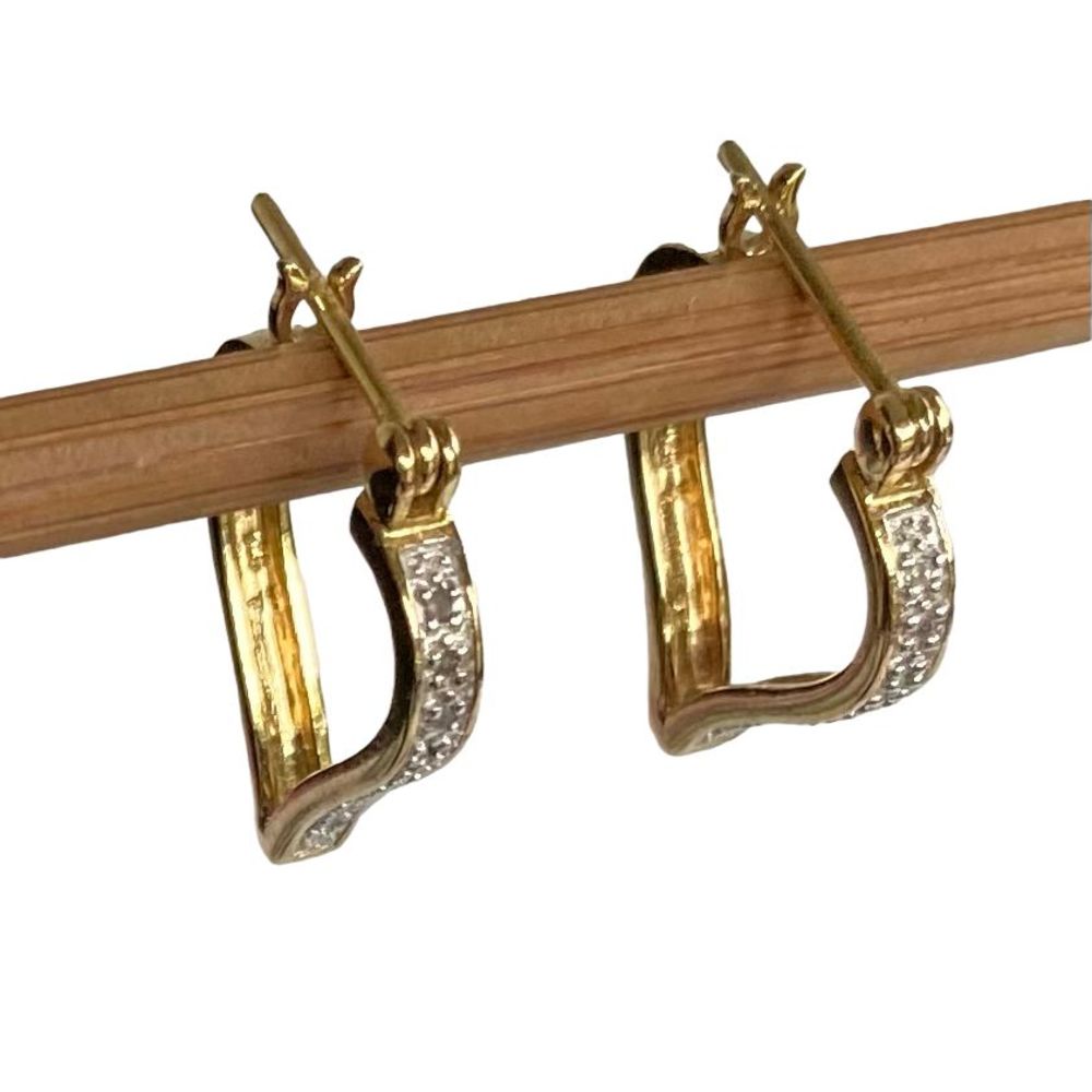 R# Adorable Gold Vermeil Heart Dangles - Picture 3 of 7